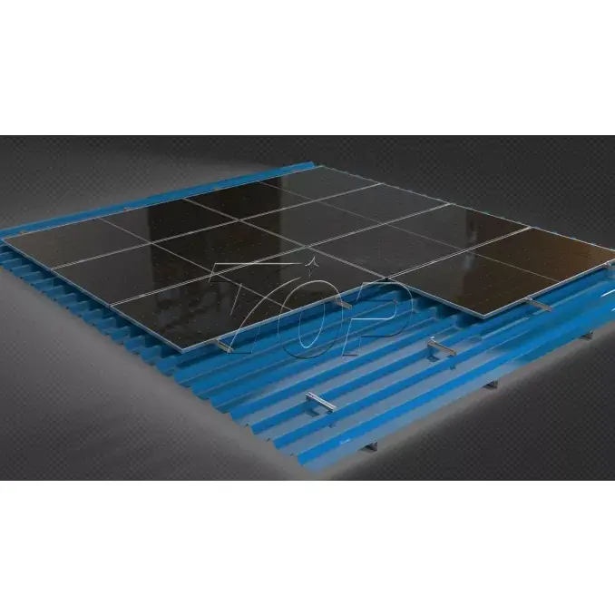Panel solar aluminium dipasangake rel mini