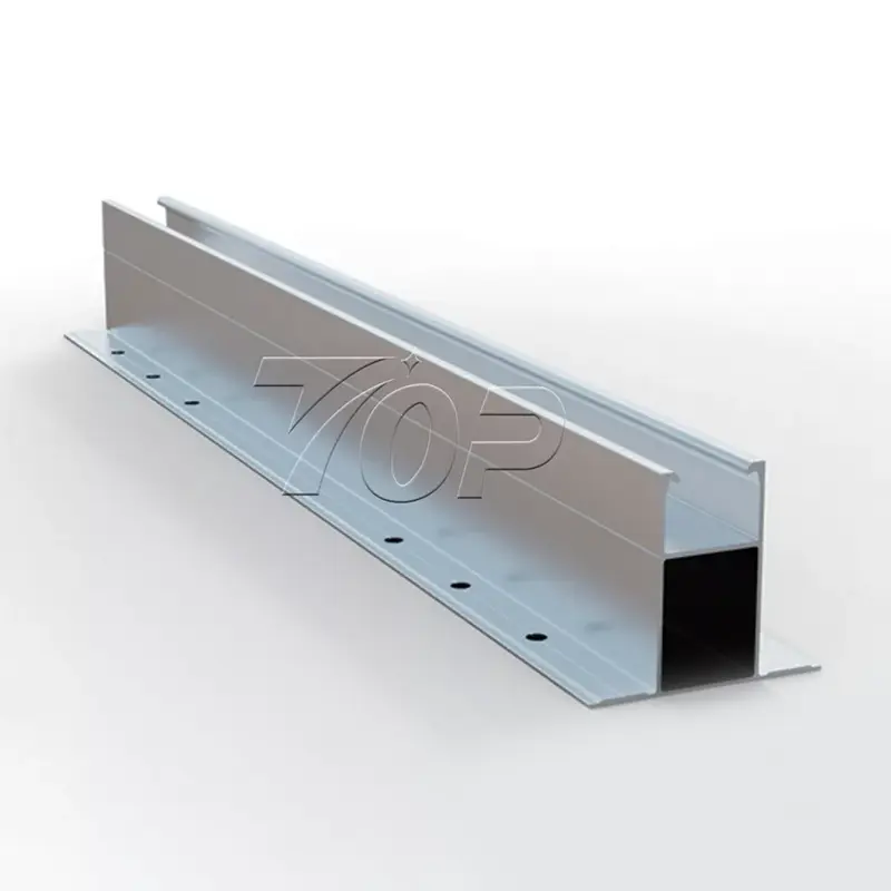 Sistem Minirail kanggo solar atap logam trapezoid