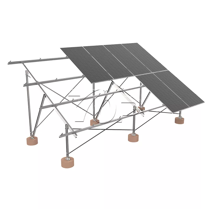 Panel surya Ground Gunung rack