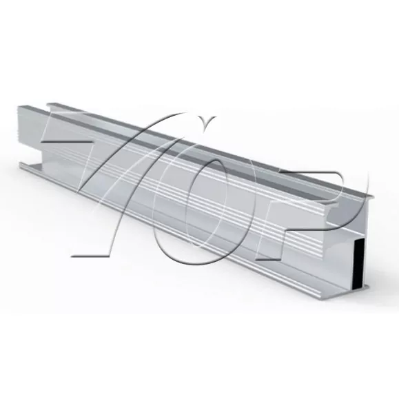Sistem pemasangan solar aluminium rel