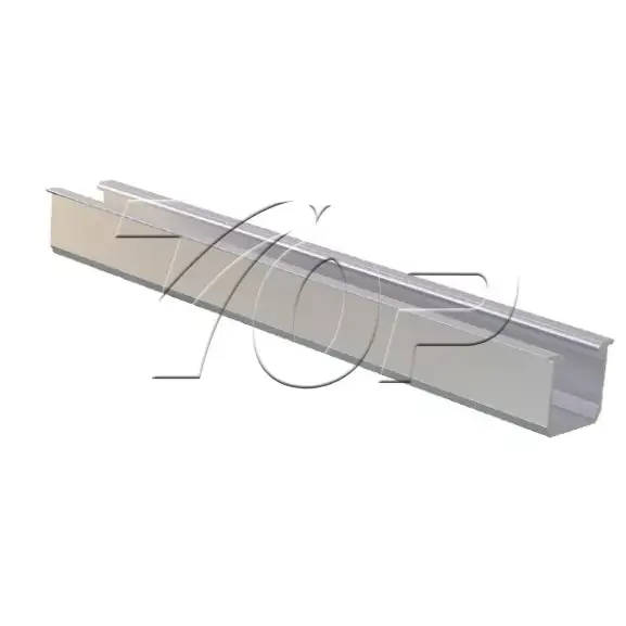 U Tipe aluminium rel kanggo sistem sing dipasang panel solar